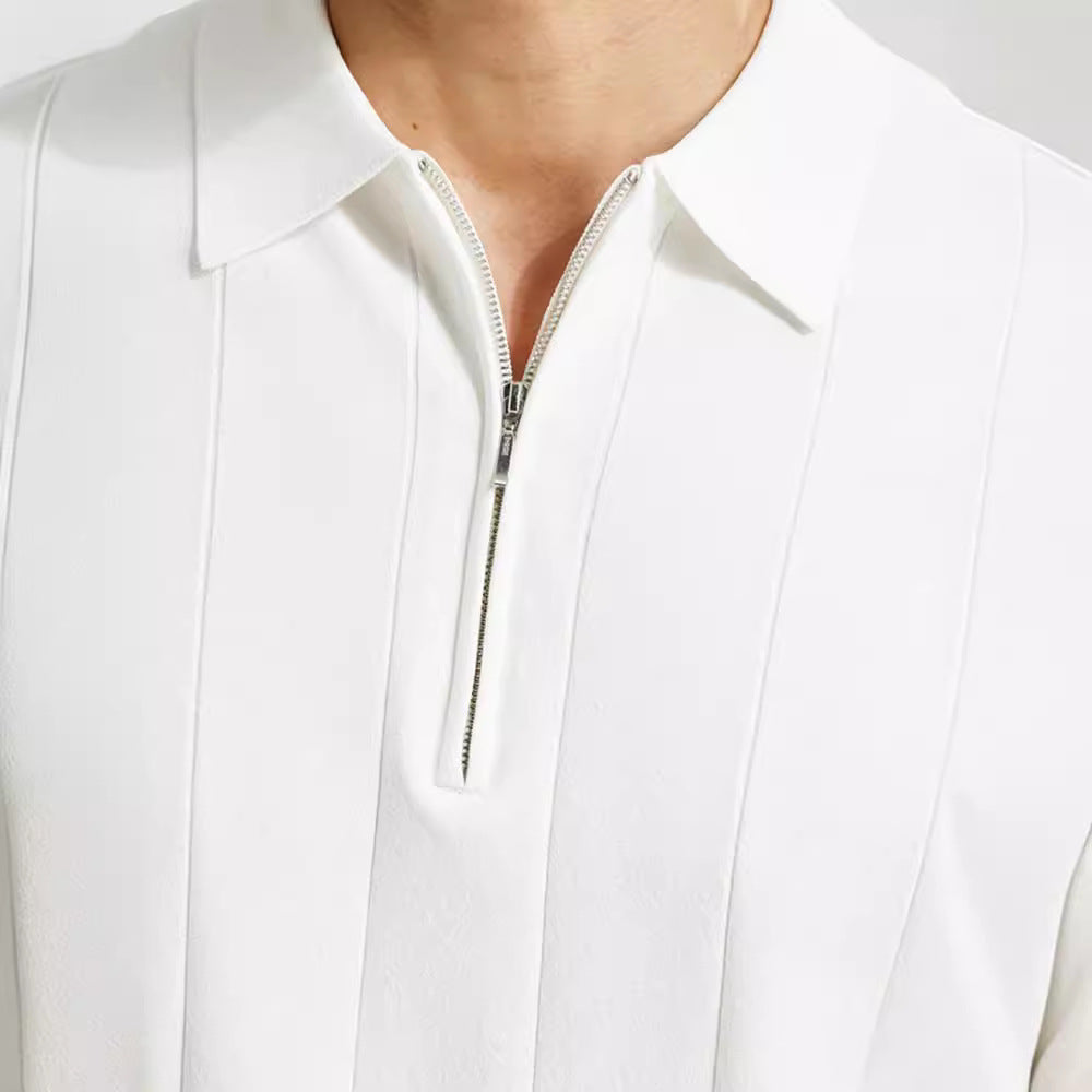 Theodore Whitmore | Knit Zip Polo Shirt For Men