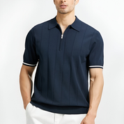 Theodore Whitmore | Knit Zip Polo Shirt For Men