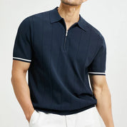 Theodore Whitmore | Knit Zip Polo Shirt For Men