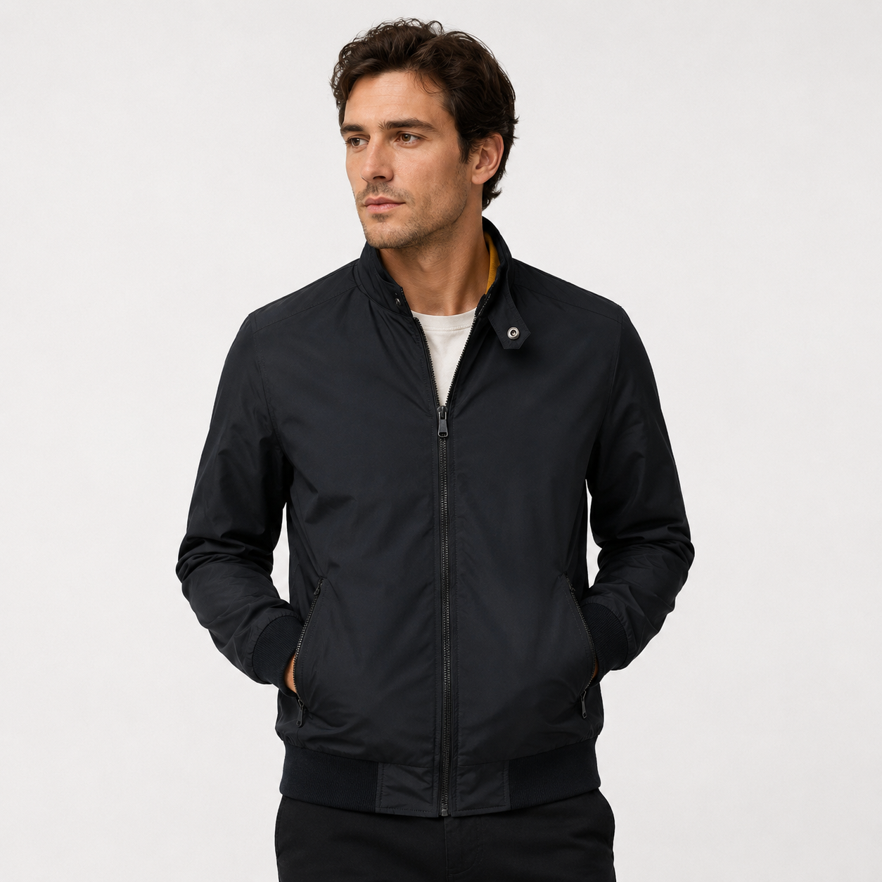 Tobias Grant | Blouson bomber coupe-vent pour homme avec doublure thermique