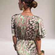 Adriana Valcour | Twisted V-Neck Maxi Dress – Elegant Long Dress for Special Occasions