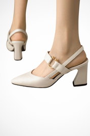 Valentina Moreau | Slingback Block Heels For Women