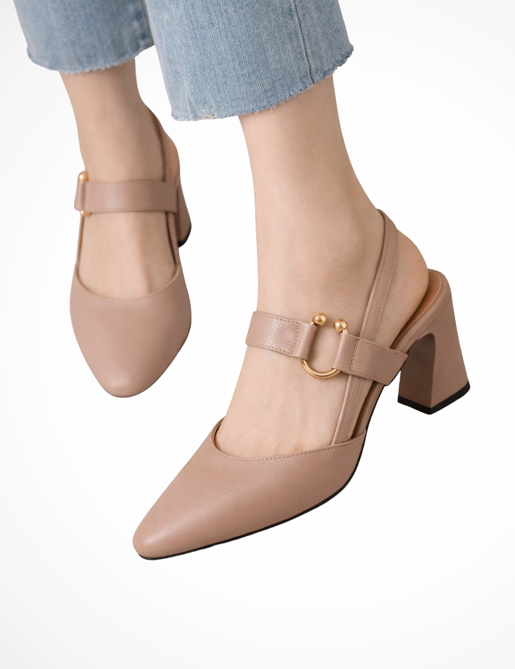 Valentina Moreau | Slingback Block Heels For Women