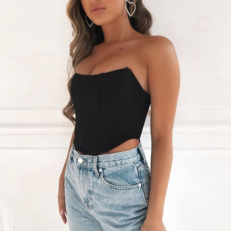 Valentina Ricci | Sculpted Strapless Corset Top For Women