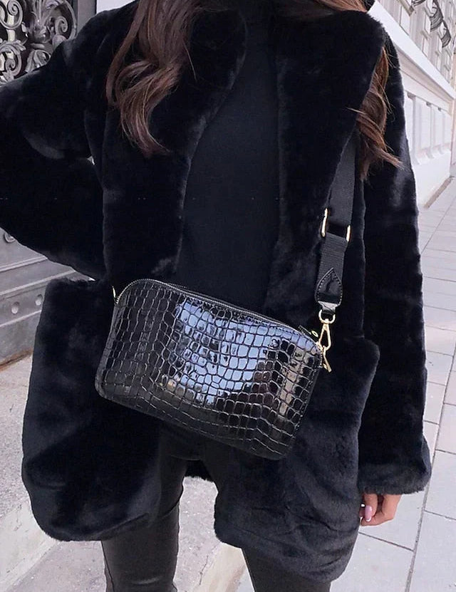 Valérie Moreau | Luxe Faux Fur Mid-Length Coat For Women