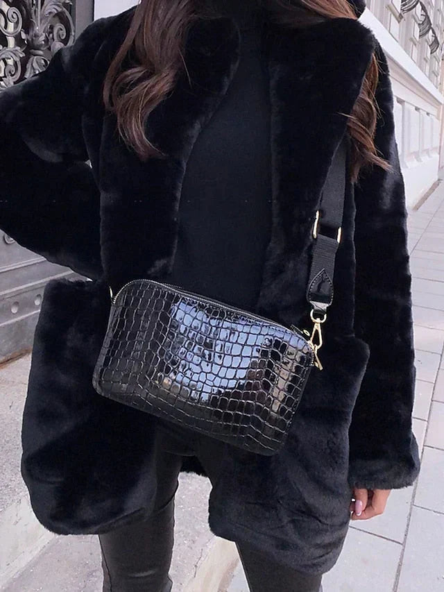 Valérie Moreau | Luxe Faux Fur Mid-Length Coat For Women