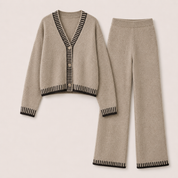 Verity Ashford | Contrast Trim Knit Loungewear Set