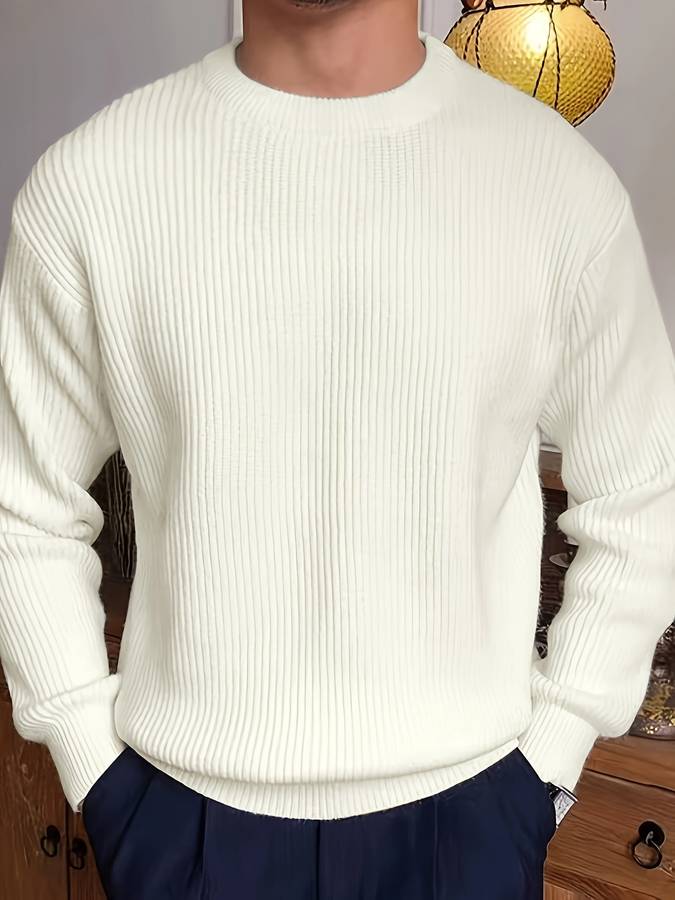 Vincent Delacroix | Ribbed Knit Sweater For Men