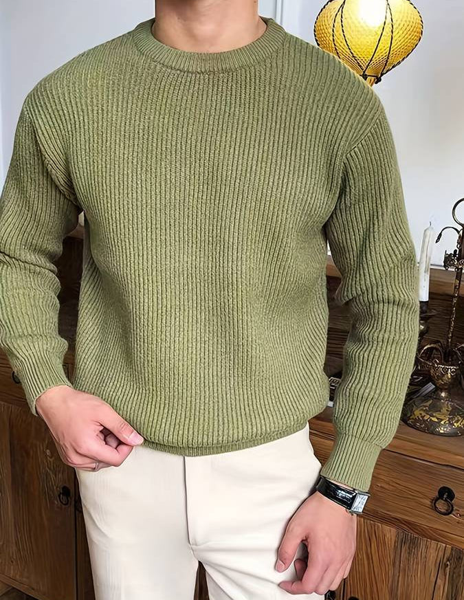Vincent Delacroix | Ribbed Knit Sweater For Men