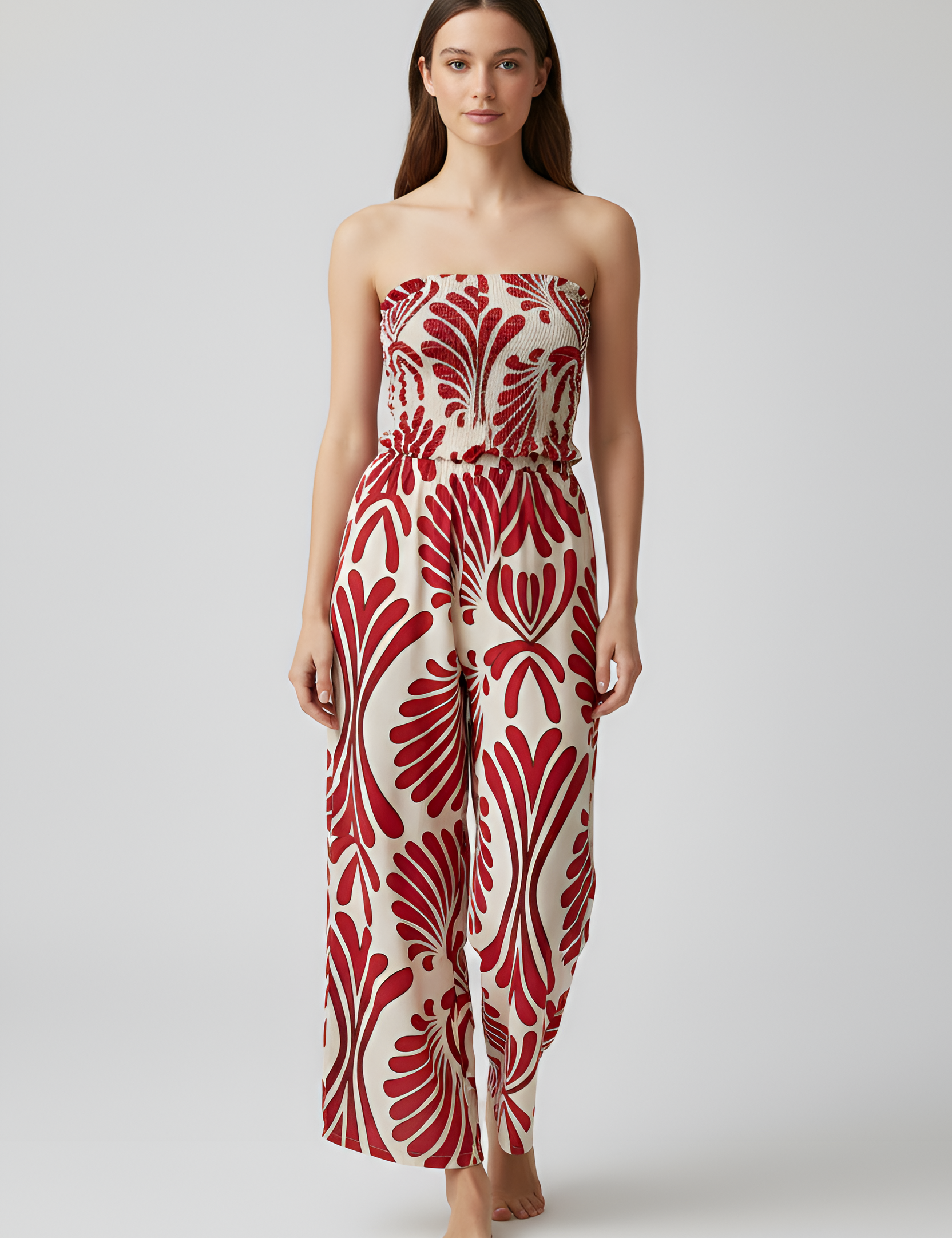 Viola Prescott | Summer Strapless Jumpsuit