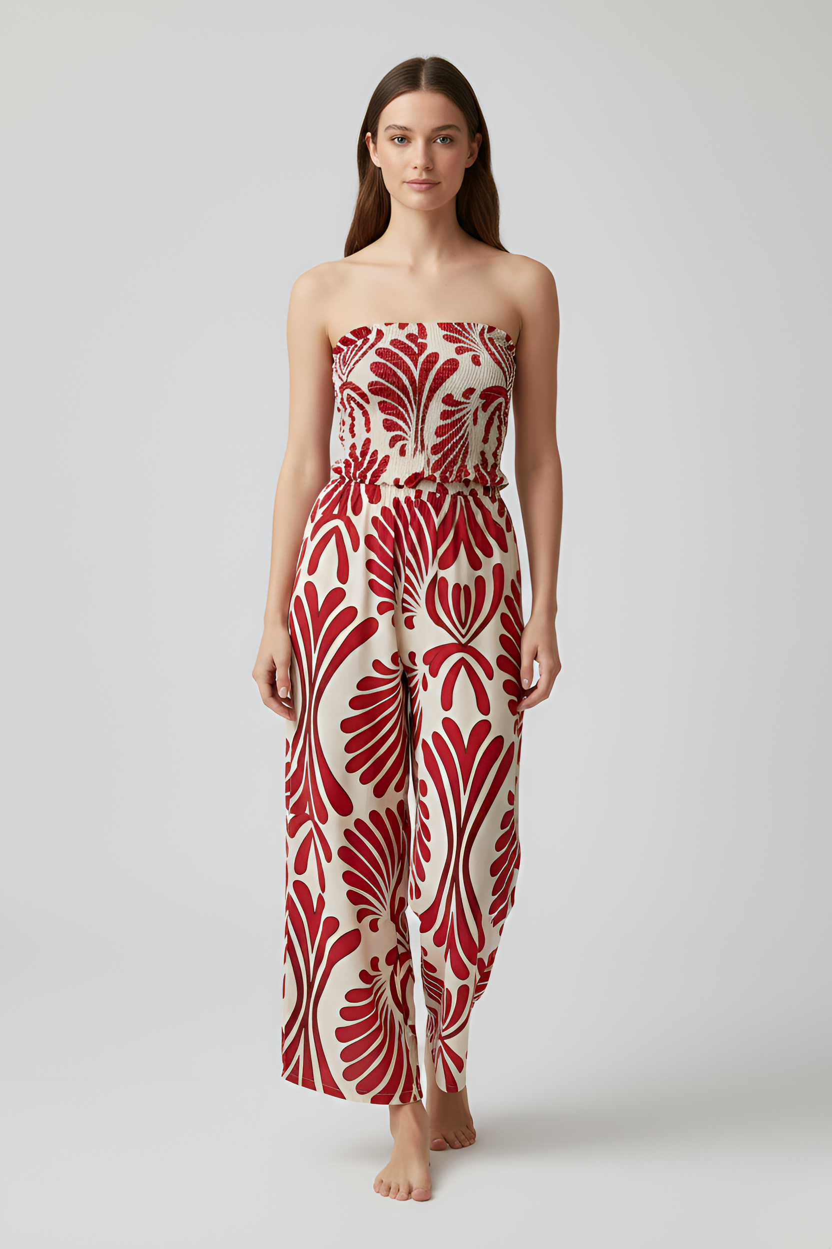 Viola Prescott | Summer Strapless Jumpsuit