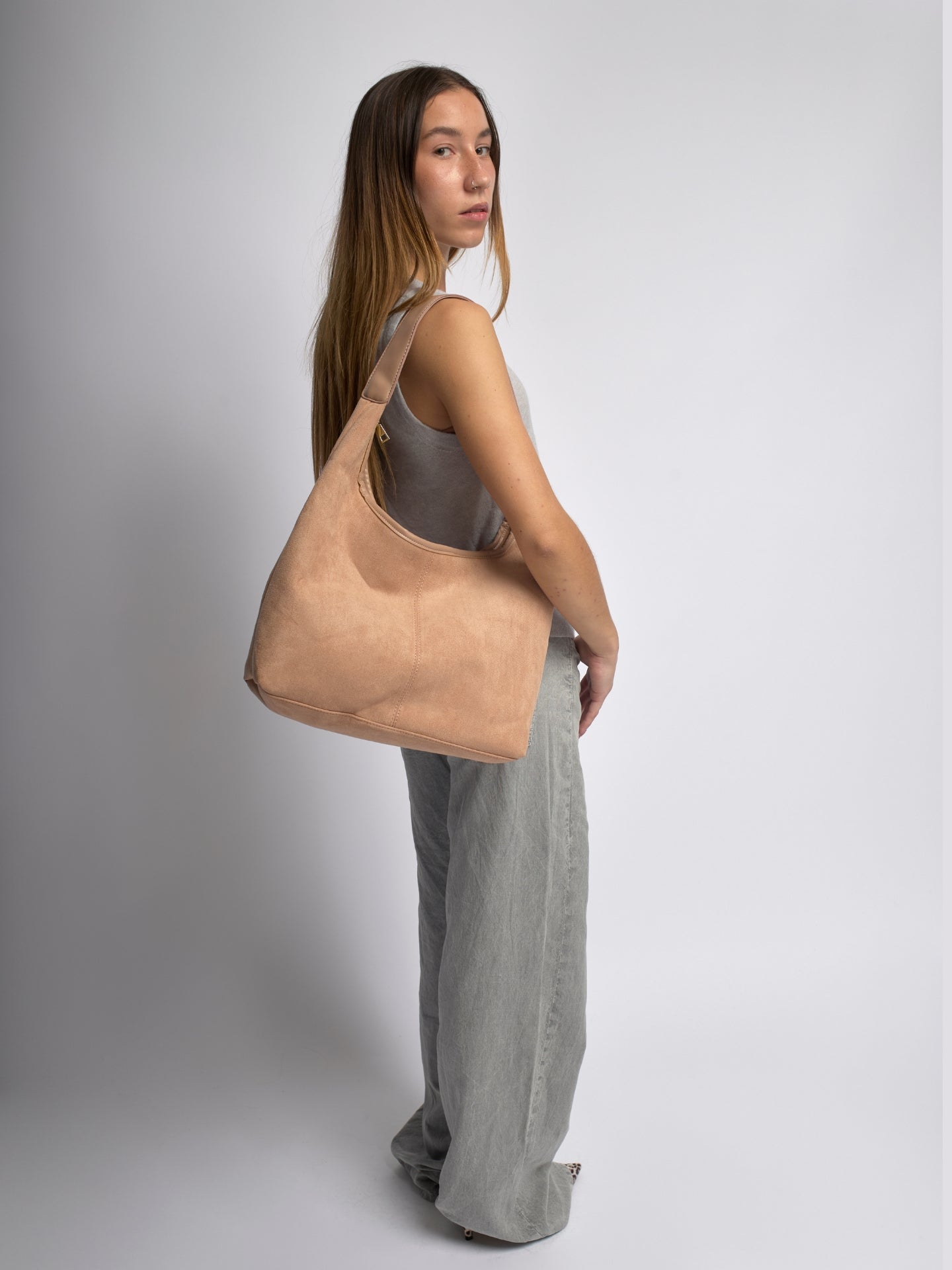 Vittoria Santoro | Suede Shoulder Bag For Women