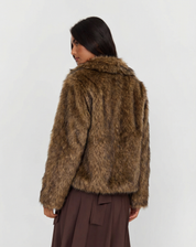 Vivienne Charpentier | Winter Brown Faux Fur Coat