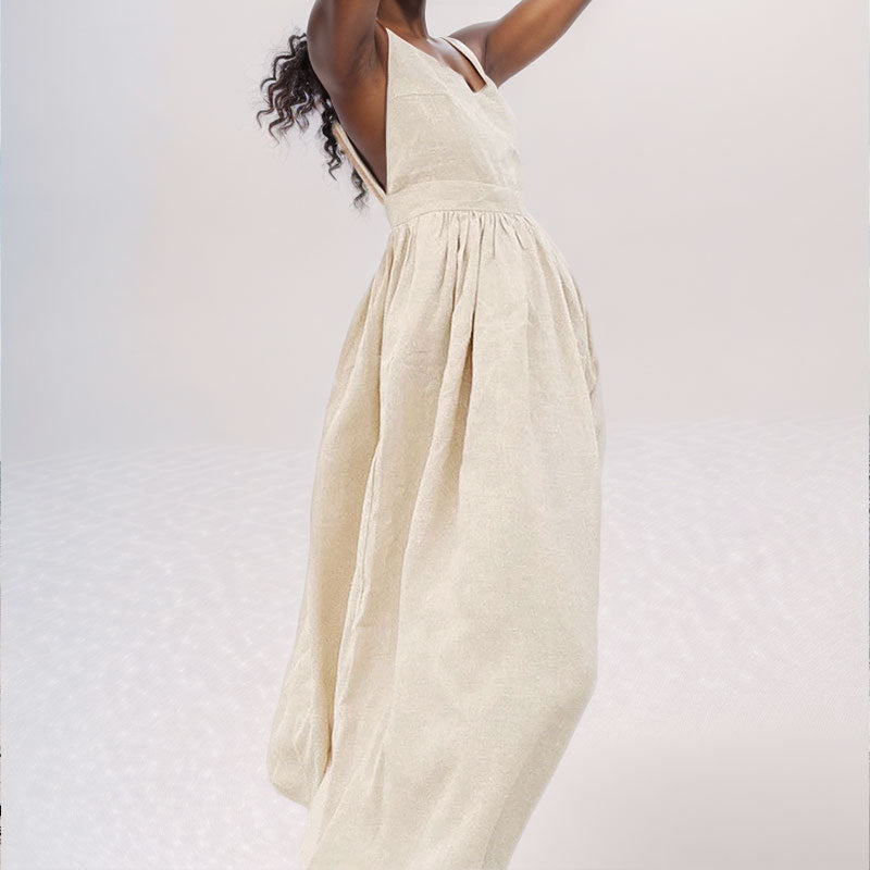 Vivienne Cole | Linen Maxi Dress