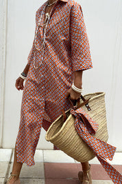 Vivienne Lunel | Striped Shirt Midi Dress For Women