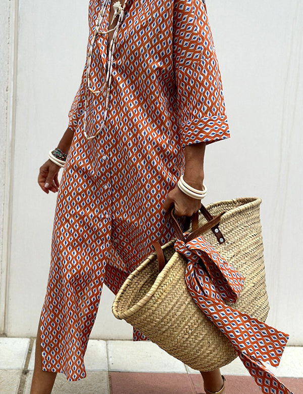 Vivienne Lunel | Striped Shirt Midi Dress For Women