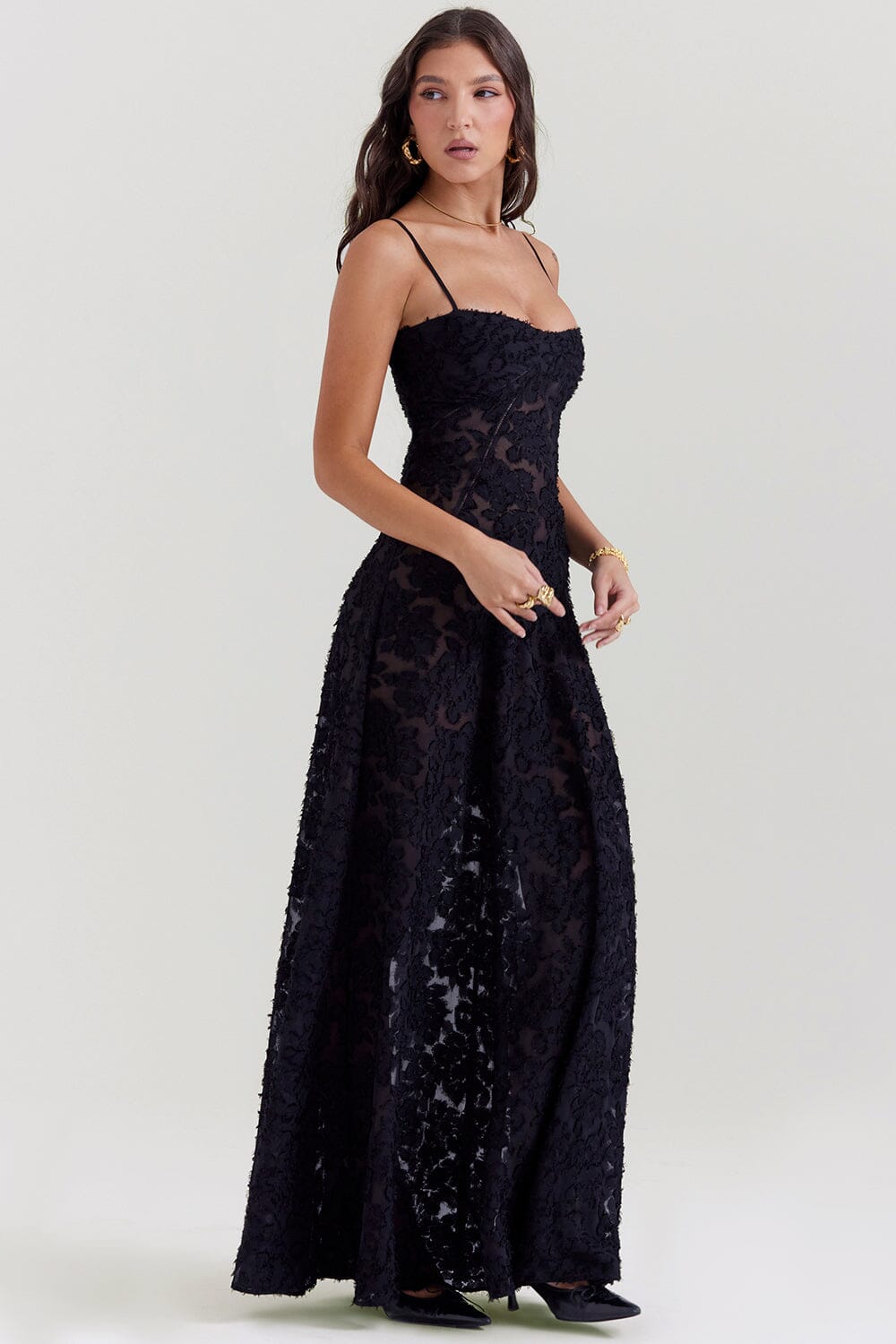 Vivienne Moreau | Floral Slip Maxi Dress