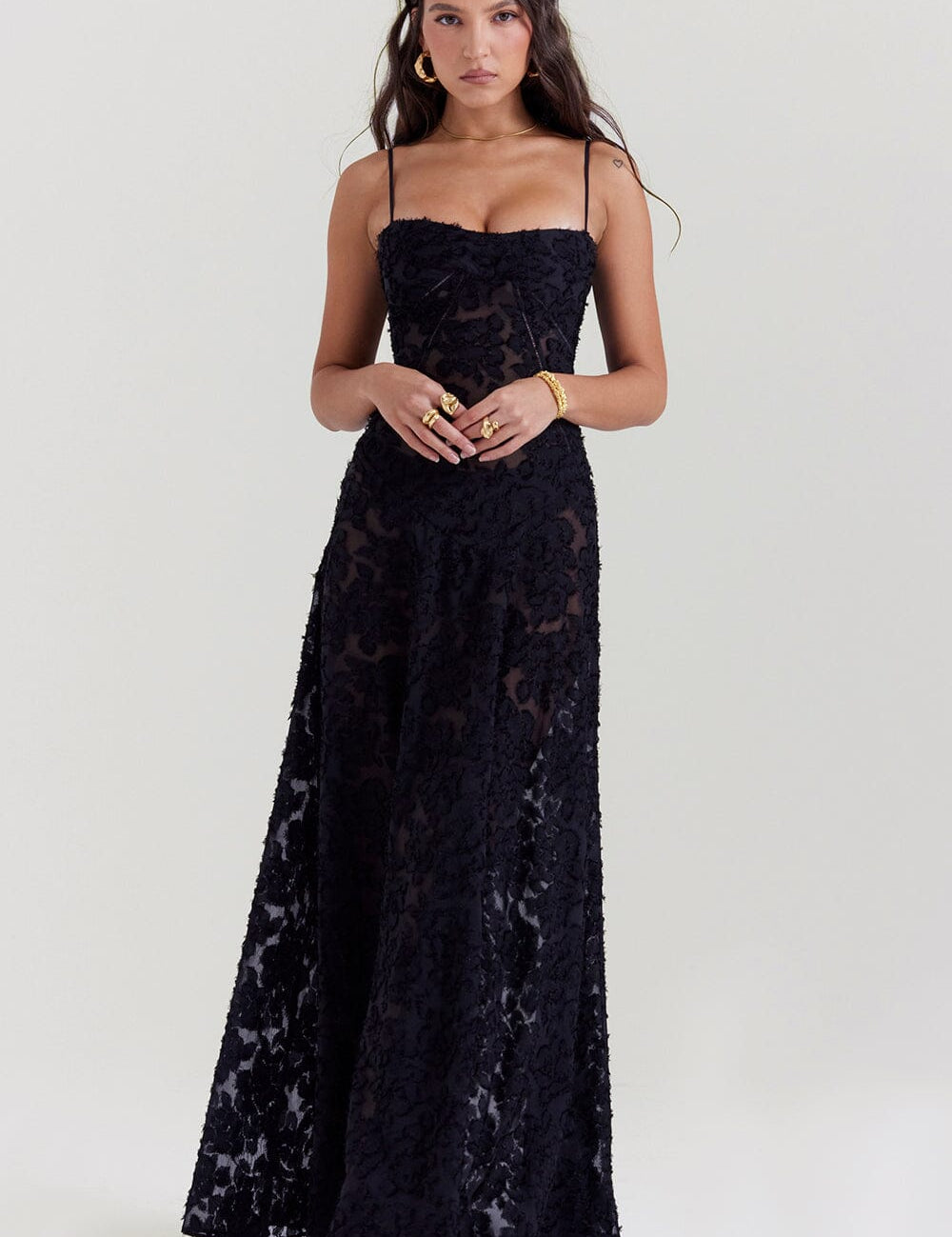 Vivienne Moreau | Floral Slip Maxi Dress