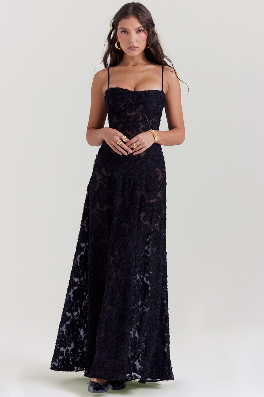 Vivienne Moreau | Floral Slip Maxi Dress