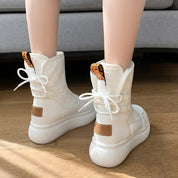Isla Griffiths | Bottes de neige d’hiver imperméables à semelle compensée épaisse