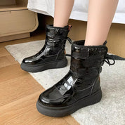 Isla Griffiths | Bottes de neige d’hiver imperméables à semelle compensée épaisse