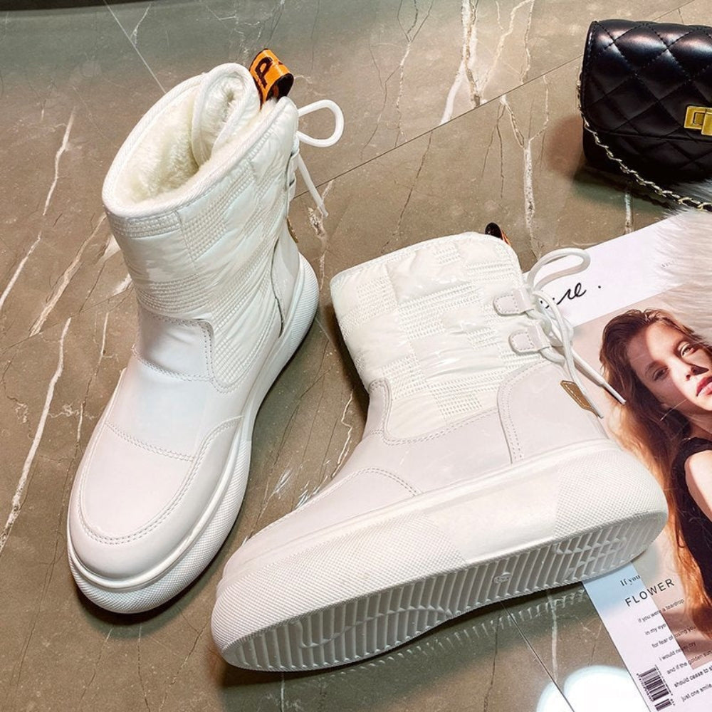 Isla Griffiths | Bottes de neige d’hiver imperméables à semelle compensée épaisse