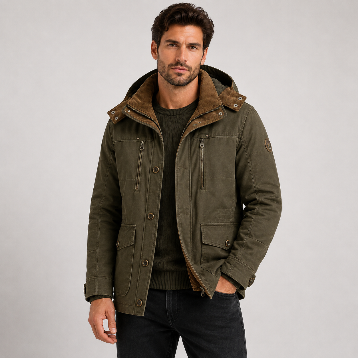 William Harrison | Parka à capuche isolée pour homme