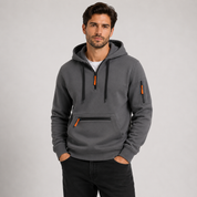 William Sinclair | Sweat à capuche demi-zip