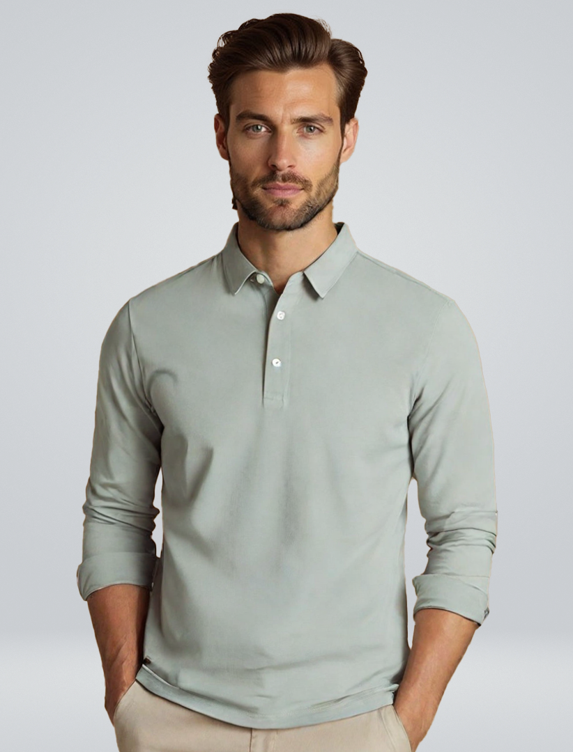 William Harrington | Long Sleeve Polo Shirt For Men