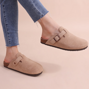 Winona Langley | Suede Slip-On Mules