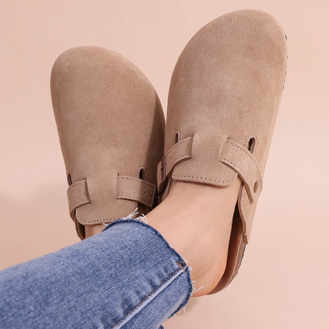 Winona Langley | Suede Slip-On Mules