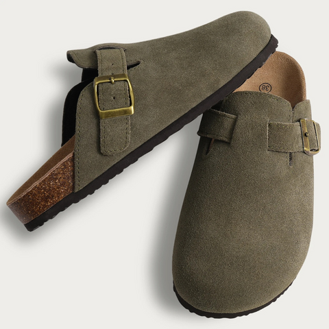 Winona Langley | Suede Slip-On Mules