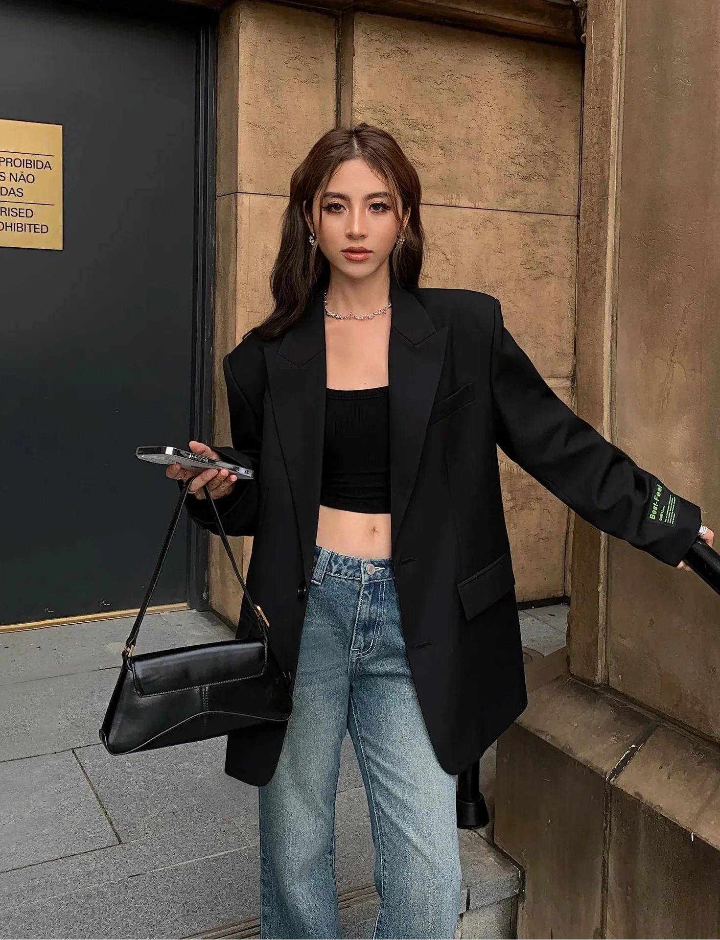 Amélie Laurent | Oversized Blazer Dress