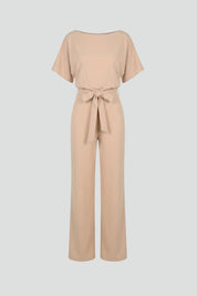 Sophia Griffiths | Elegant Wide Leg Jumpsuit with Waist Tie