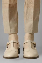 Harriet Cooper | T-Strap Mary Jane Shoes with Brogue Wingtip Detail