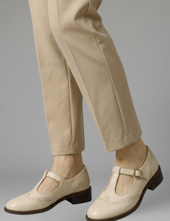 Harriet Cooper | T-Strap Mary Jane Shoes with Brogue Wingtip Detail