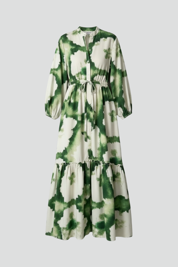 Matilda Ashworth | Robe longue imprimée avec lien à la taille