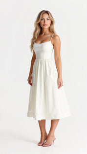 Gianna Voss | Elegant Midi A-Line Dress