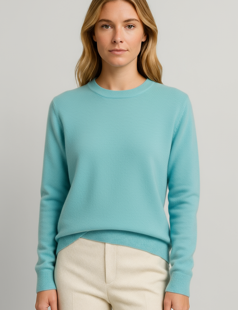 Freya Harper | Classic Crewneck Cashmere Sweater