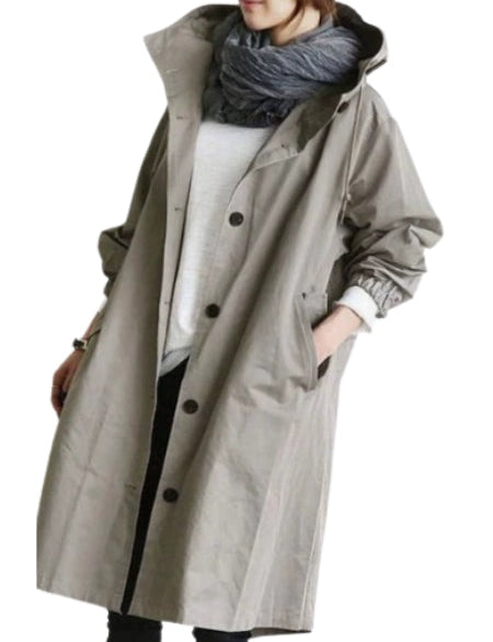 Philippa Sandford | Imperméable long à capuche résistant à l’eau