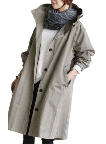 Philippa Sandford | Imperméable long à capuche résistant à l’eau