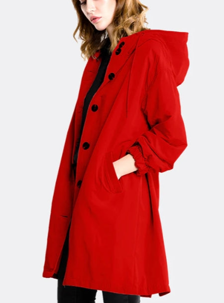 Philippa Sandford | Imperméable long à capuche résistant à l’eau