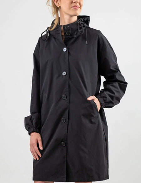 Philippa Sandford | Imperméable long à capuche résistant à l’eau