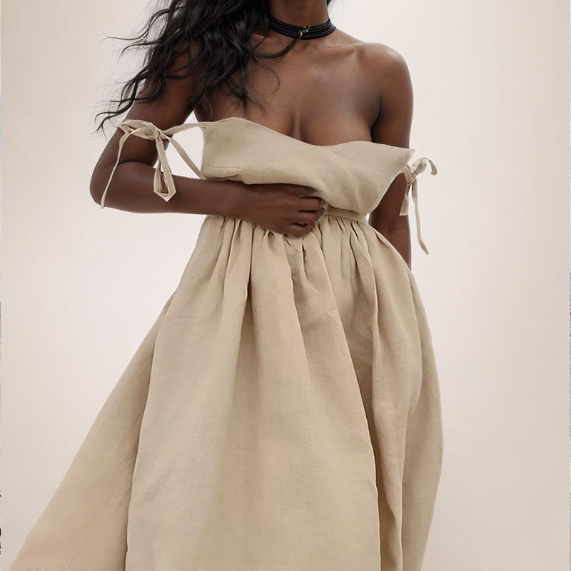 Vivienne Cole | Linen Maxi Dress