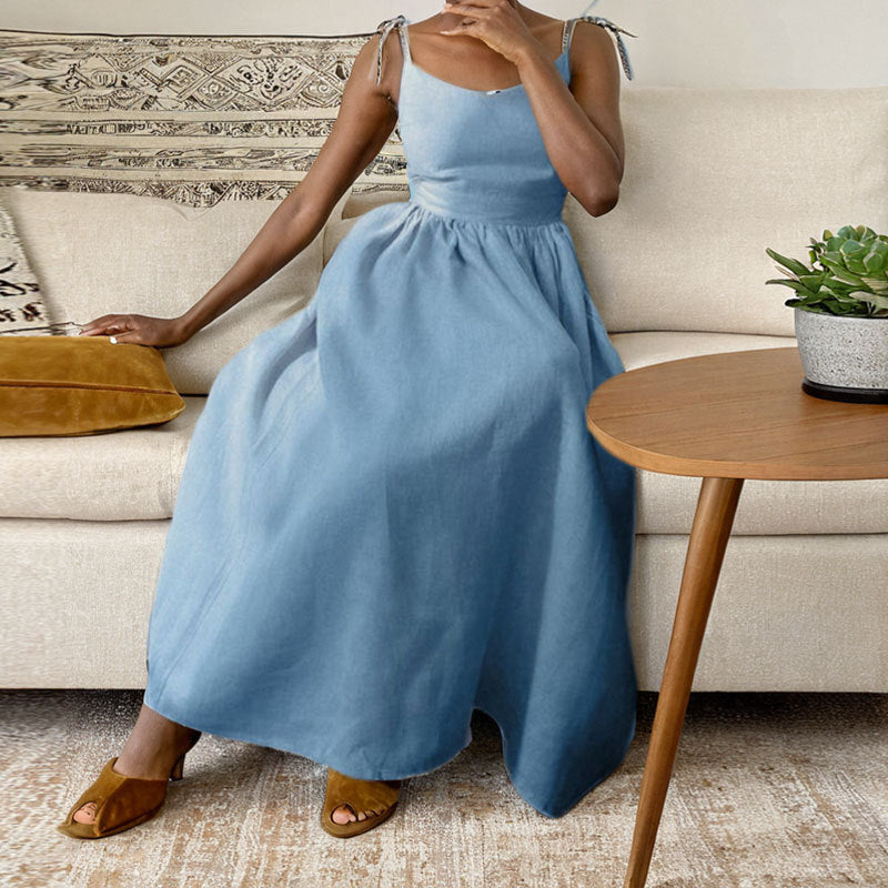 Vivienne Cole | Linen Maxi Dress