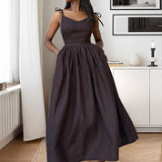 Vivienne Cole | Linen Maxi Dress