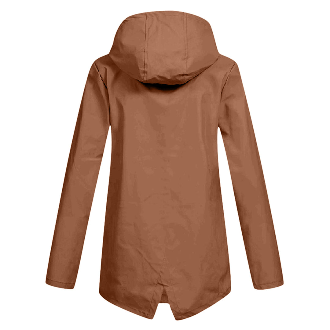 Harriet Calloway | Hooded Long Rain Jacket With Minimalist Finish