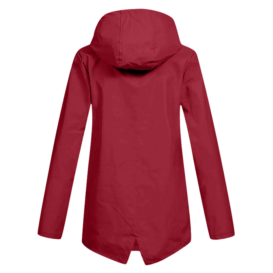 Harriet Calloway | Hooded Long Rain Jacket With Minimalist Finish