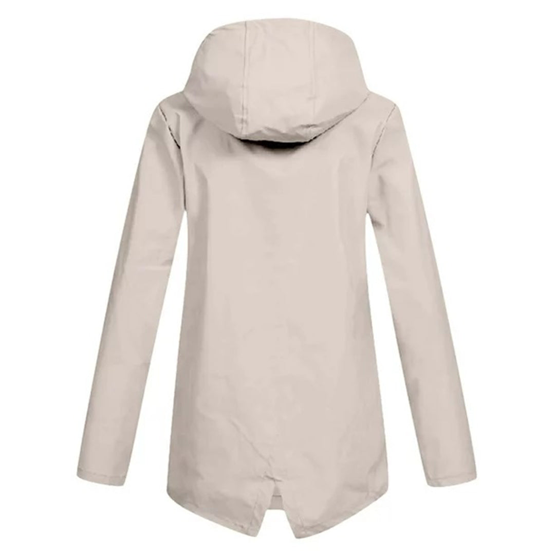 Harriet Calloway | Hooded Long Rain Jacket With Minimalist Finish