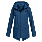 Harriet Calloway | Hooded Long Rain Jacket With Minimalist Finish